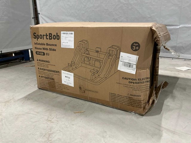 Sportbob hy-02b springkussen met 2 glijbanen - afbeelding 1 van  4