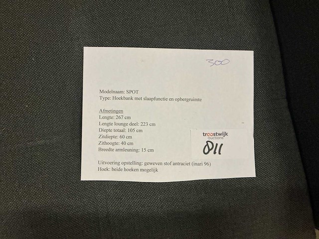 Spot hoekbank met slaap/opbergfunctie - afbeelding 5 van  5