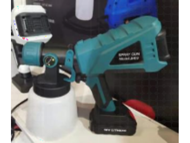 Spray gun | accu, sanderz, geel, 2025 - afbeelding 1 van  2