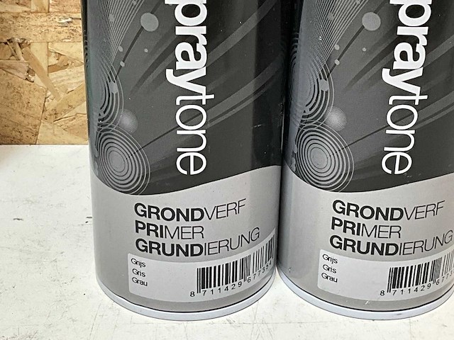 Spraytone spuitbus grondverf en mat wit (7x) - afbeelding 5 van  5
