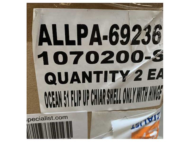 Springfield ocean flip up steering seat no upholstery - 1070200 -s - afbeelding 3 van  3