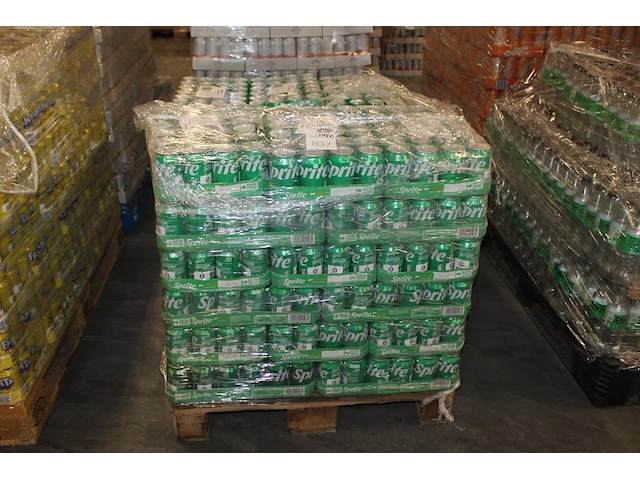 Sprite blikjes. 48 trays 24x330ml. totaal 1152 stuks. bod is inclusief 172,80 euro statiegeldwaarde tht ver... - afbeelding 1 van  2