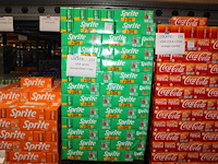 Sprite + tea. 199 trays a 12 blikken 0,33l. totaal 2388 blikken. tht 2-26. bod is inclusief 358,20 euro sta...