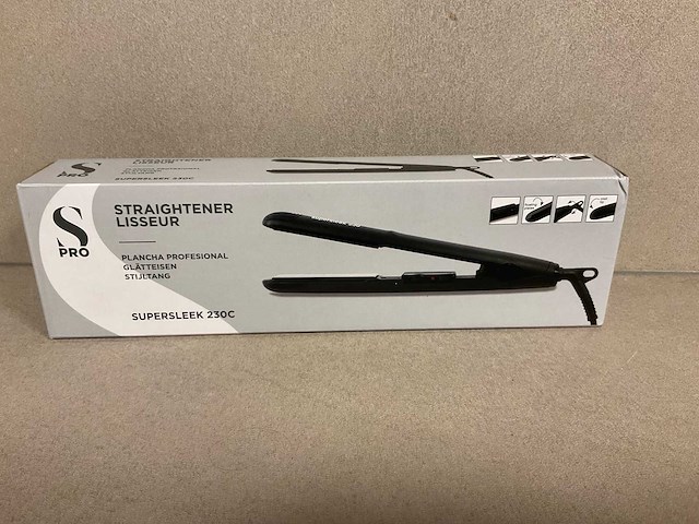 Spro supersleek 230c stijltang - afbeelding 1 van  3