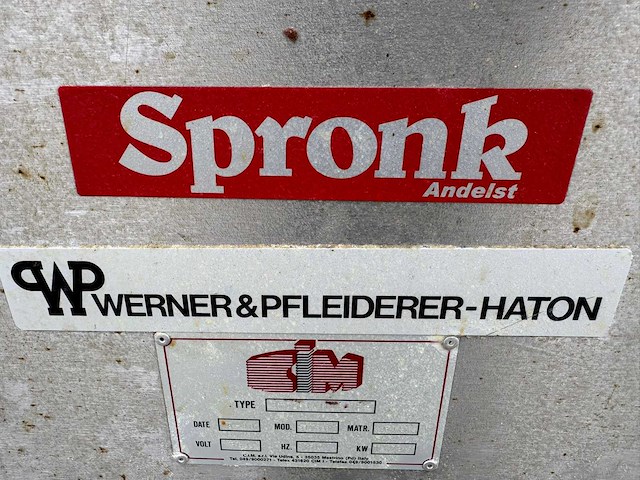 Spronk - werner & pfleiderer-haton - uitrolmachine - afbeelding 1 van  1