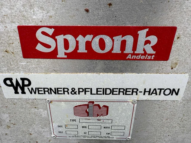 Spronk - werner & pfleiderer-haton - uitrolmachine - afbeelding 5 van  5
