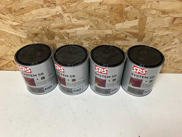 Sps halfglans systeemlak ral 9005 (4x) - afbeelding 3 van  3