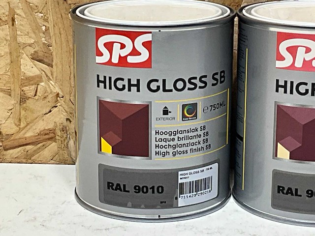Sps high gloss sb hoogglanslak 750ml (2x) - afbeelding 2 van  3