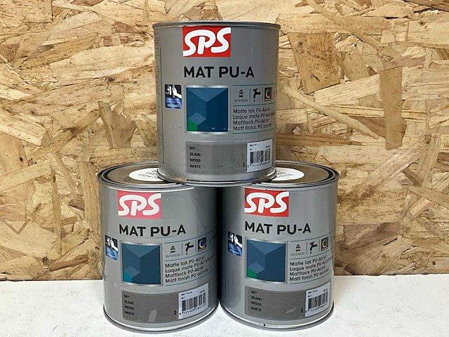 Sps mat pu-a matte lak pu-acryl (3x) - afbeelding 1 van  4