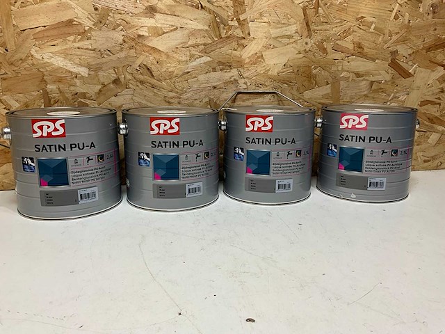 Sps satin pu-a zijdeglanslak pu-acryl interieur 2.5l (4x) - afbeelding 1 van  3