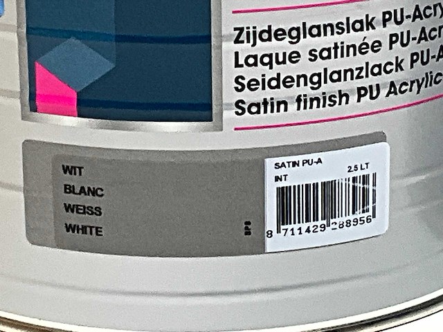 Sps satin pu-a zijdeglanslak pu-acryl interieur 2.5l (4x) - afbeelding 3 van  3