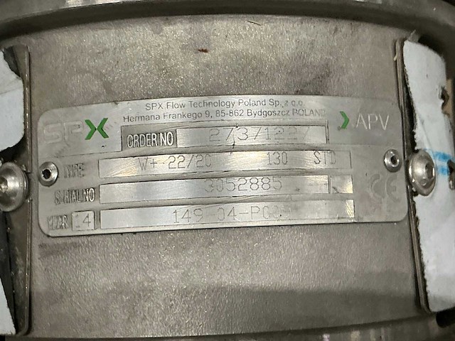 Spx en apv centrifugaalpomp (5x) - afbeelding 6 van  9