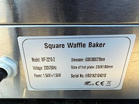 Square - waffle baker - grill- en bakplaat - afbeelding 4 van  5