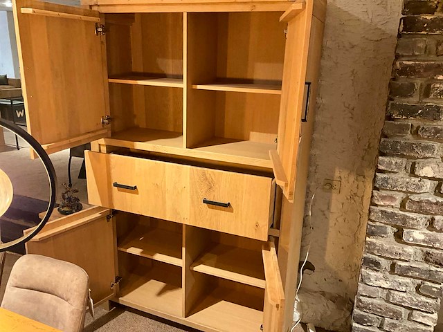 Square eiken opbergkast - afbeelding 6 van  10