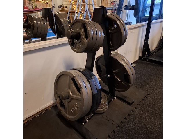 Squatrek met halterrek en fitnessbank o.a. powerhouse - afbeelding 11 van  15