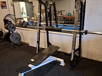 Squatrek met halterrek en fitnessbank o.a. powerhouse - afbeelding 12 van  15