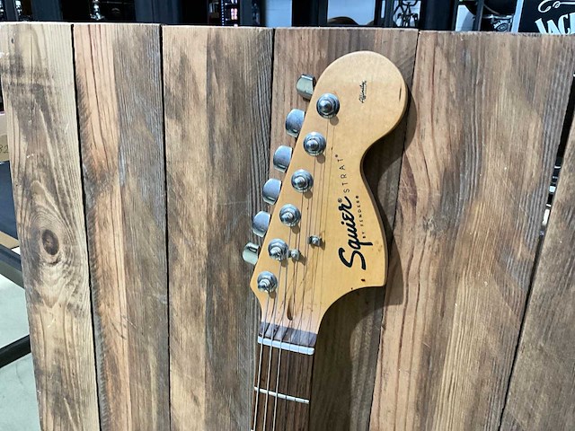 Squier jack daniels fender stratocaster gitaar elektrisch - afbeelding 2 van  5