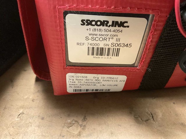 Sscor inc. s-scort iii aspirator pump - afbeelding 7 van  7