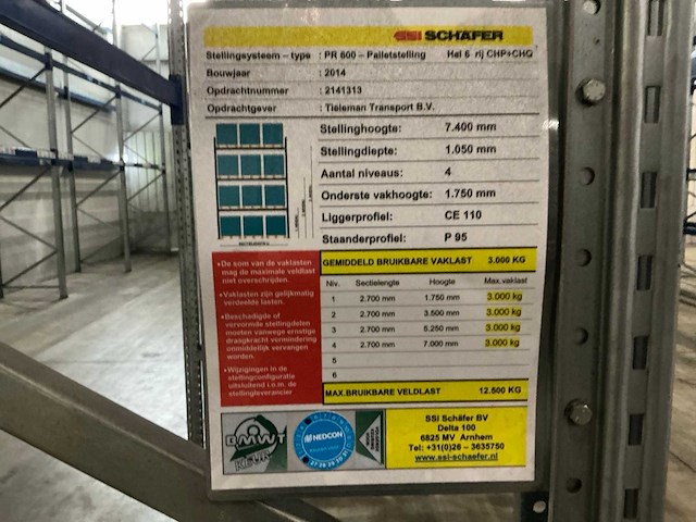 Ssi schafer pr600 magazijnstelling (86 secties) - afbeelding 8 van  33