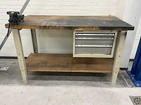 Ssi schäfer werkbank met heuer front bankschroef - afbeelding 2 van  7