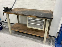 Ssi schäfer werkbank met heuer front bankschroef - afbeelding 3 van  7