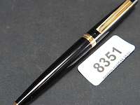 S.t. dupont ellipsis black gold plated ballpoint pen - afbeelding 1 van  3