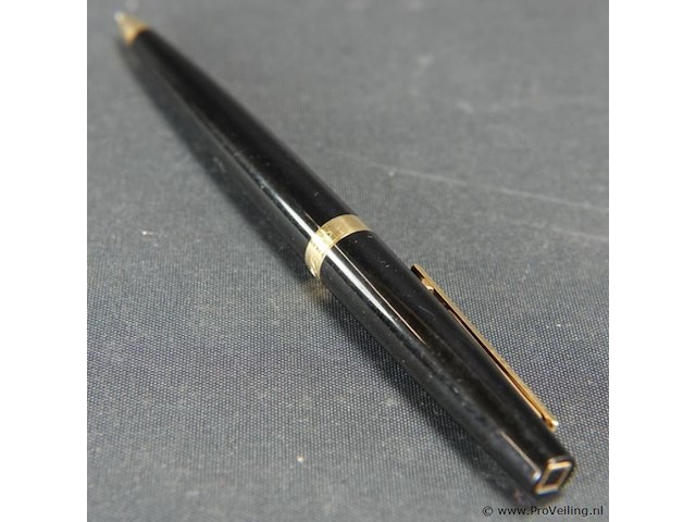 S.t. dupont ellipsis black gold plated ballpoint pen - afbeelding 2 van  3