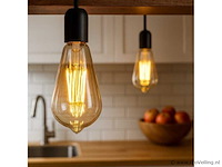 St64 amber filament lamp - 6w - e27 - dimbaar - ip20 (x40)