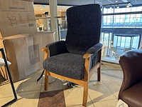 Sta-op stoel, blauw stof, elektrisch verstelbaar - afbeelding 2 van  4