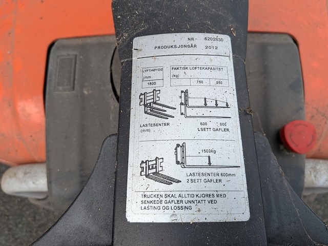 Sta-stapelaar bt, spe125, bouwjaar 2012 - afbeelding 5 van  21