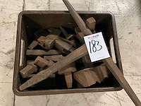 Staak / kanstaken / hardies - aambeeld accessoires - diverse onderdelen, gereedschappen en accessoires / vintage - afbeelding 4 van  4