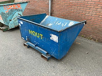 Staal afvalcontainer 1250x1560x850 mm - afbeelding 3 van  4