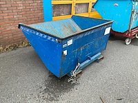 Staal afvalcontainer 1250x1560x850 mm - afbeelding 1 van  4