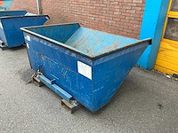 Staal afvalcontainer 1250x1560x850 mm - afbeelding 3 van  4