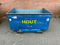 Staal afvalcontainer 1250x1560x850 mm - afbeelding 2 van  4