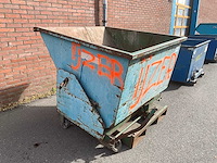 Staal afvalcontainer 1350x1350x1200 mm - afbeelding 1 van  6