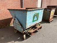 Staal afvalcontainer 1350x1350x1200 mm - afbeelding 1 van  6
