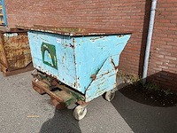 Staal afvalcontainer 1350x1350x1200 mm - afbeelding 3 van  6