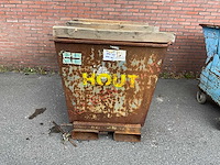 Staal afvalcontainer 1500x1050x1250 mm - afbeelding 1 van  2