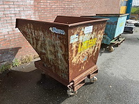 Staal afvalcontainer 1500x1050x1250 mm - afbeelding 1 van  5