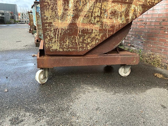 Staal afvalcontainer 1500x1050x1250 mm - afbeelding 4 van  5