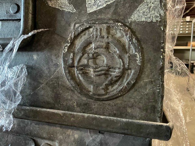 Staal vintage magazijnbak - afbeelding 3 van  5