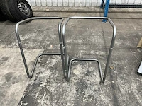 Staal zakhouder (2x) - afbeelding 1 van  2