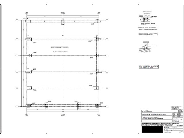 Staalconstructie 10 x 25 meter (250m2) - afbeelding 9 van  17