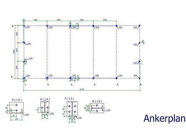 Staalconstructie 11,6x25 meter (ca. 290 m2) - afbeelding 5 van  5
