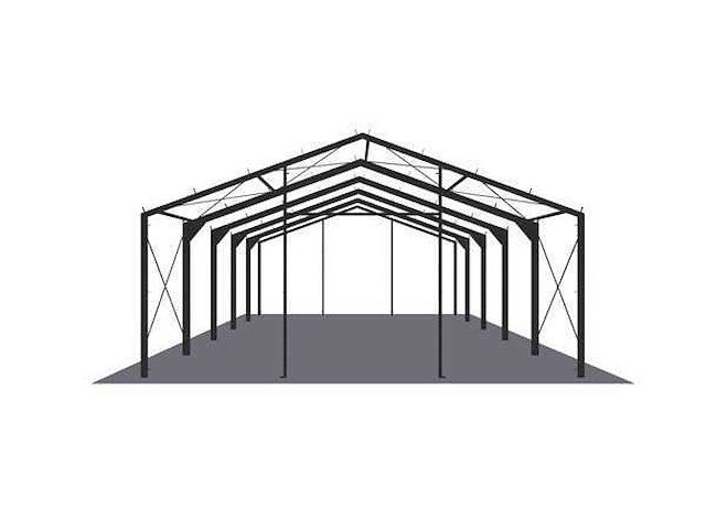 Staalconstructie 11,6x25 meter (ca. 290 m2) - afbeelding 5 van  9