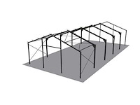 Staalconstructie 11,6x25 meter (ca. 290 m2) - afbeelding 3 van  5