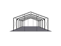 Staalconstructie 11,6x30 meter (ca. 348 m2) - afbeelding 7 van  10