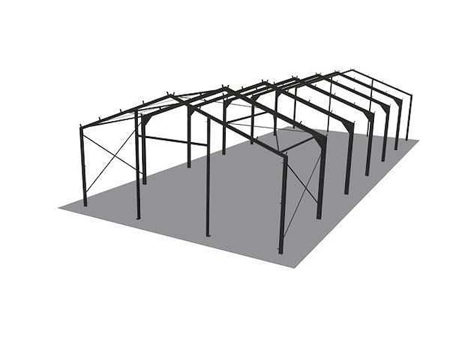 Staalconstructie 11,6x30 meter (ca. 348 m2) - afbeelding 10 van  10