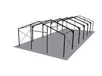 Staalconstructie 11,6x30 meter (ca. 348 m2) - afbeelding 10 van  10